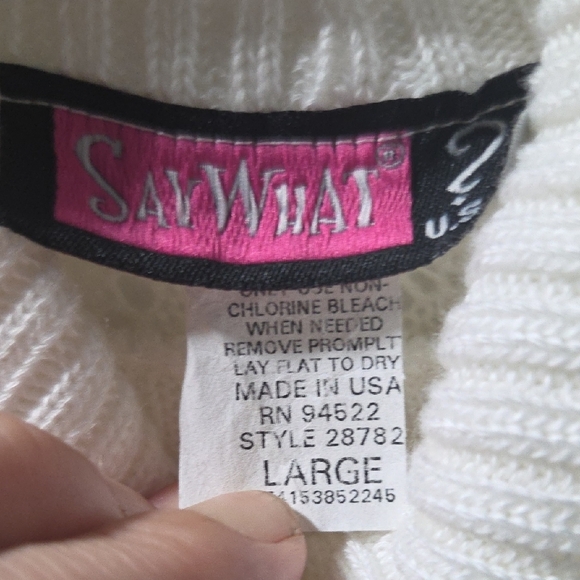 Say What? Cream Cowl Neck Sweater - Picture 2 of 3